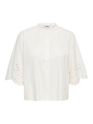 ONLMEADOW SS EMB SLEEVE SHIRT WVN EX