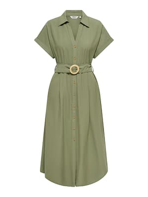 ONLJAKIRI LINEN SS MIDI DRESS NOOS WVN