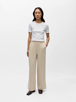 OBJFRAME LISA WIDE MW PANT NOOS