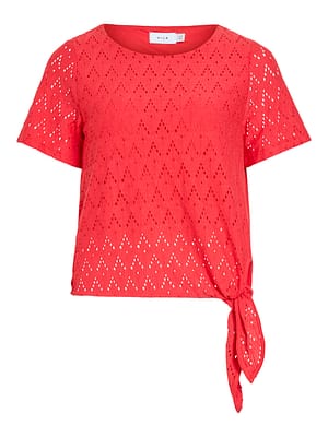 VIAMALINA OPEN O-NECK S/S TOP/VOL/PB