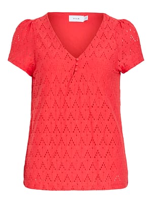 VIAMALINA V-NECK S/S TOP/VOL/PB