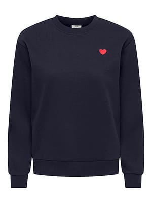 JDYPARIS L/S EMB SWEAT JRS NOOS