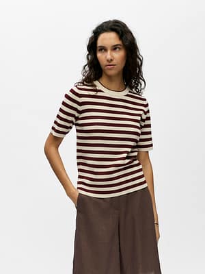OBJESTER S/S NEW KNIT PULLOVER NOOS