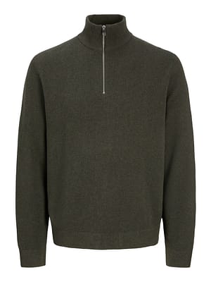 JJMILANO STITCH KNIT HALF ZIP SN