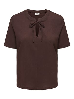 JDYDEBBIE SS V NECK TOP JRS DIA