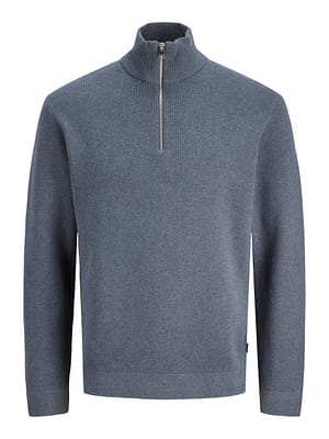 JPRMILANO STITCH KNIT HALF ZIP SN