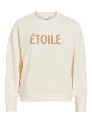 VIREFLECT O-NECK L/S FROTTE SWEAT TOP