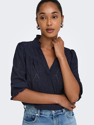 ONLZIGGY S/S FRILL TOP CC JRS
