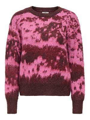 JDYLESLIE L/S O-NECK JACQ. PULLOVER KNT