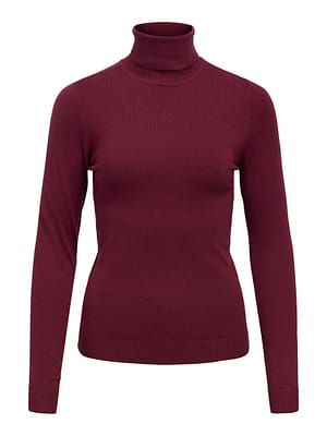 OBJTHESS L/S ROLLNECK KNIT PULLOVER NOOS