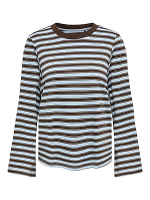 ONLLUNA HAPPY L/S O-NECK STRIPE TEE JRS