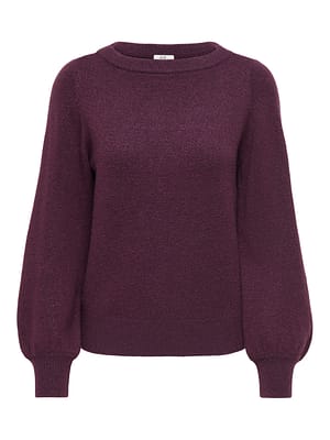 JDYRUE GLITTER L/S BOAT PULLOVE KNT NOOS