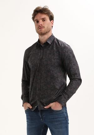 Overhemd Poplin print