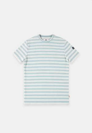 T-shirt jacquard jersey striped