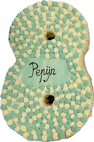 Cijfertaart – hazelnoot – groot