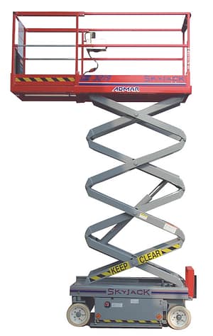 Hoogwerker schaar - p7 m / 0,85 m breed - accu