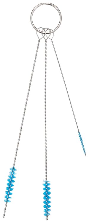 Vikan Hygiene pijpenborstelset, 3 aan ring, zachte vezels, Ø2, Ø5, Ø6 mm