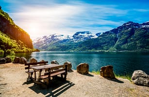 42973917 - beautiful nature norway natural landscape.