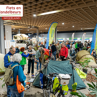 Fiets en wandelbeurs in de Jaarbeurs in Utrecht