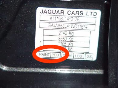 jaguar collorcode