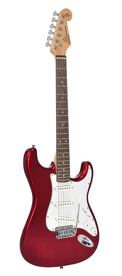 haag Praten tegen sectie Elektrische gitaar SX ED1/CAR vintage Tremolo inclusief tas Candy Apple Rood  – ToTheMaxx Music