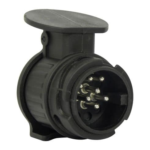 Q-Parts Adapter PVC kort 50mm 13-polig -> 7-polig