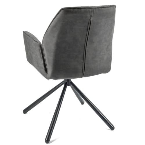 Draaibare eetkamerstoel Nina cowboy antraciet - Afbeelding 4