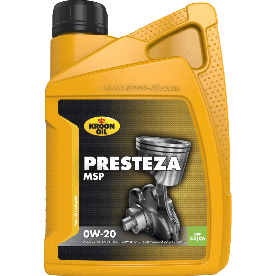 1 L flacon Kroon-Oil Presteza MSP 0W-20