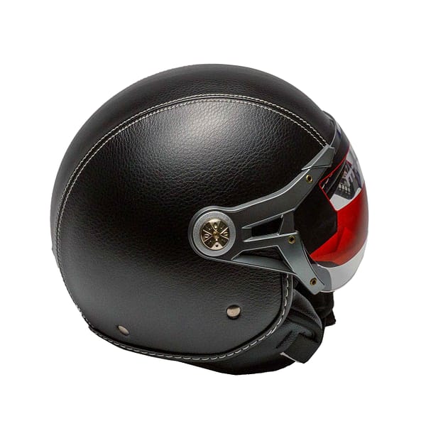 MT Retro Jet Helm Zwart Maat XL - Afbeelding 2