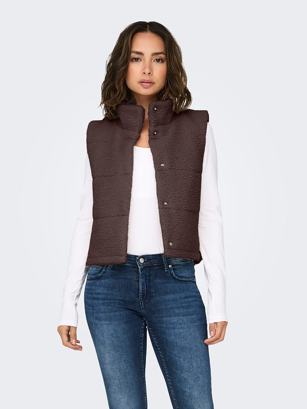 ONLSANDRA TEDDY WAISTCOAT LIFE CC OTW