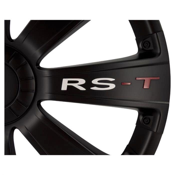 4-Delige Wieldoppenset RS-T 14-inch zwart