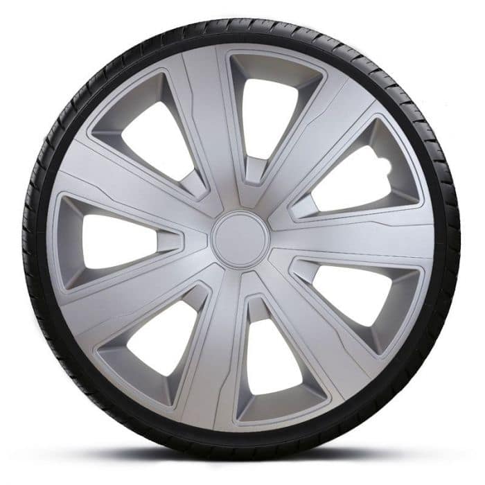 4-Delige Wieldoppenset Tenzo 14-inch zilver