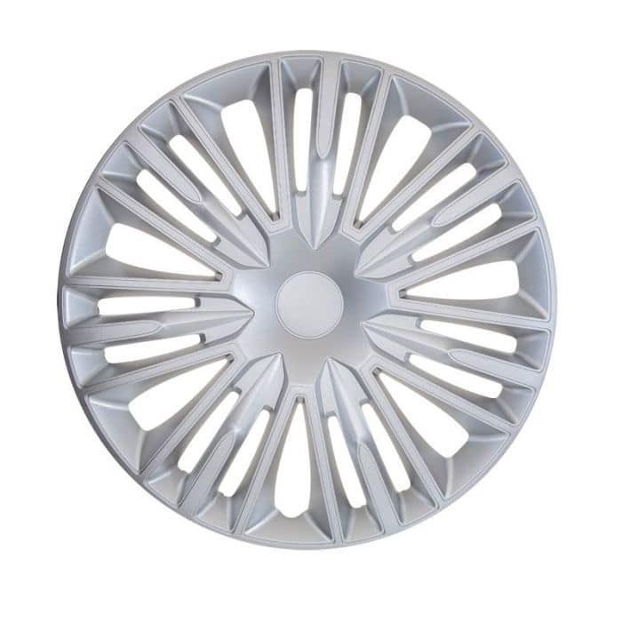 4-Delige Wieldoppenset Jerez 14-inch zilver