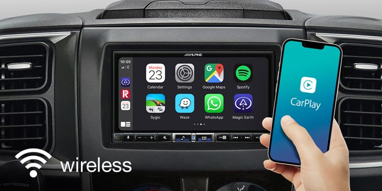 "Alpine iLX-705D - 7"" Digital Media Station met CarPlay en AA"