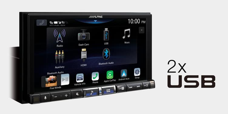 "Alpine iLX-705D - 7"" Digital Media Station met CarPlay en AA"