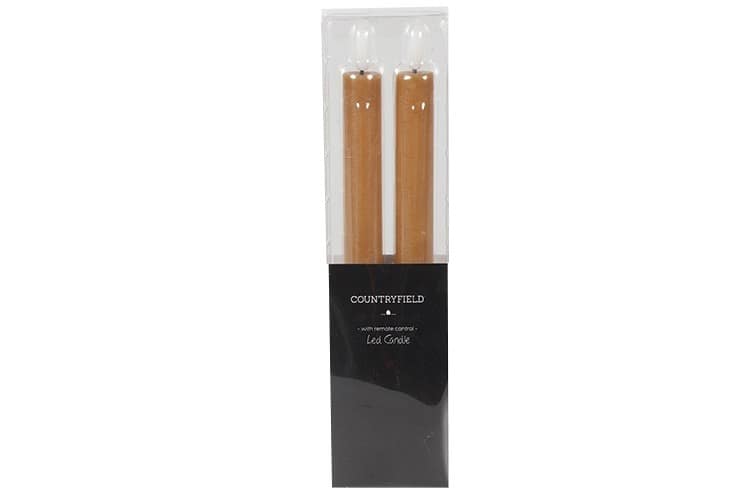 Led dinerkaarsen amber - Afbeelding 3