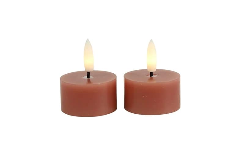 Set van 2 led waxinelichtjes roze - Afbeelding 3