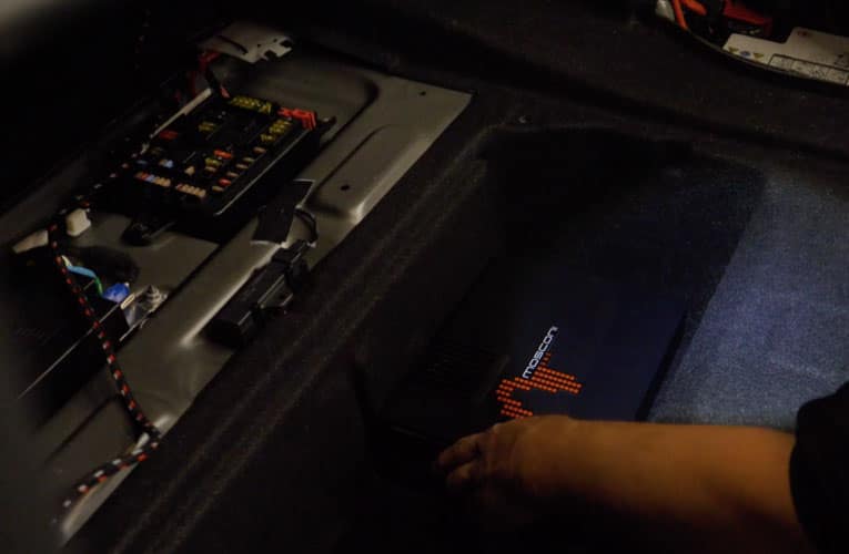 Schermafbeelding voor stap 3 inbouwen audio systeem