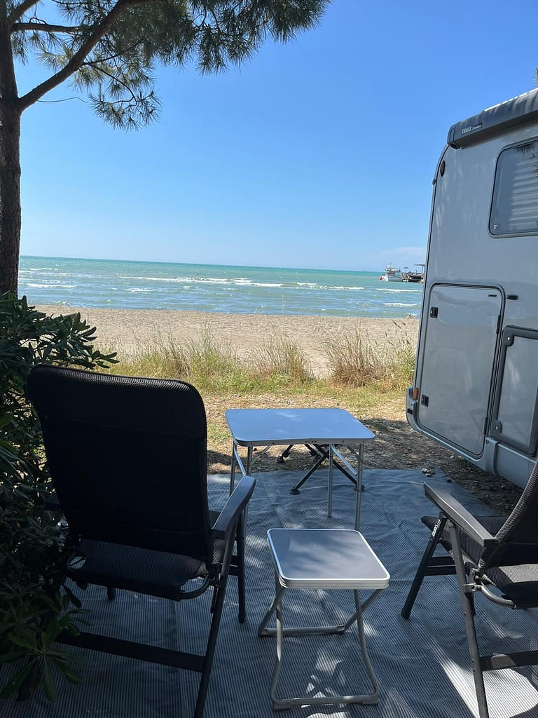 Campingplaats aan zee