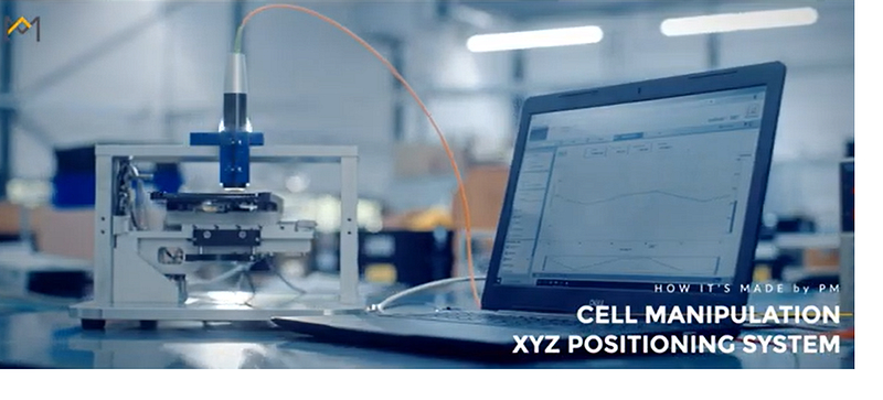 Positioning stage for life science