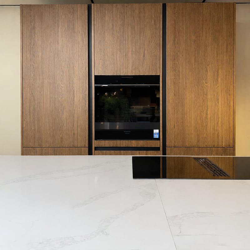 Bewerkt closeup oven