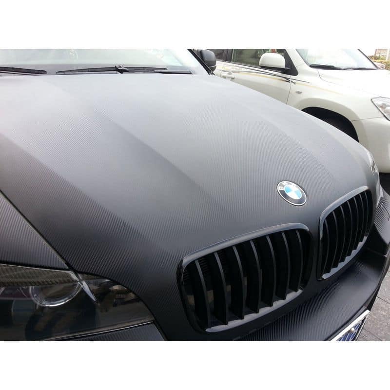 3D Carbon Car Wrapping Folie - Zwart - 152x200cm