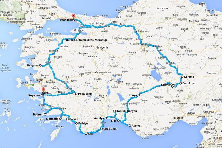 Rondreis door het westen van Turkije