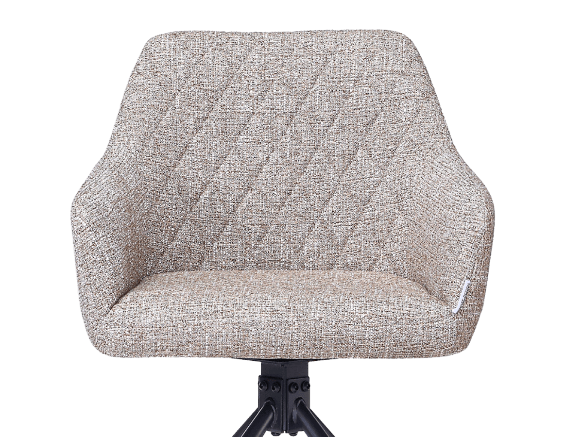 Wolf Swivel Dining Chair Sand OTE Black Base7