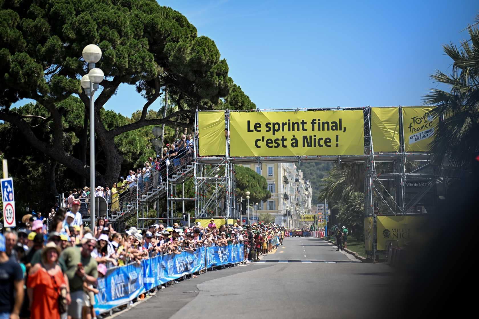 Road in NIce for the Tour de France 2024