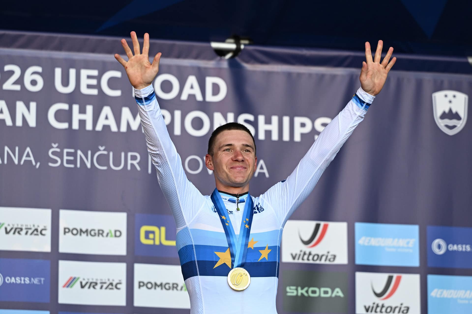 Photo: Het is Koers! Remco Evenepoel Wins European Road Cycling Championship in Slovenia